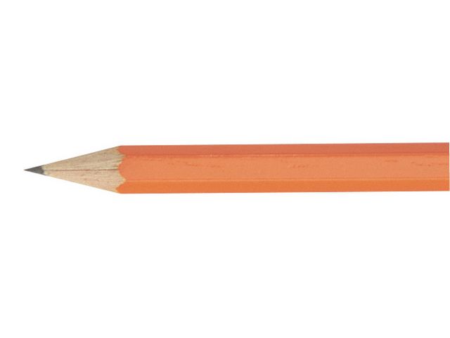 Blyertspenna med radergummi gul 12/fp