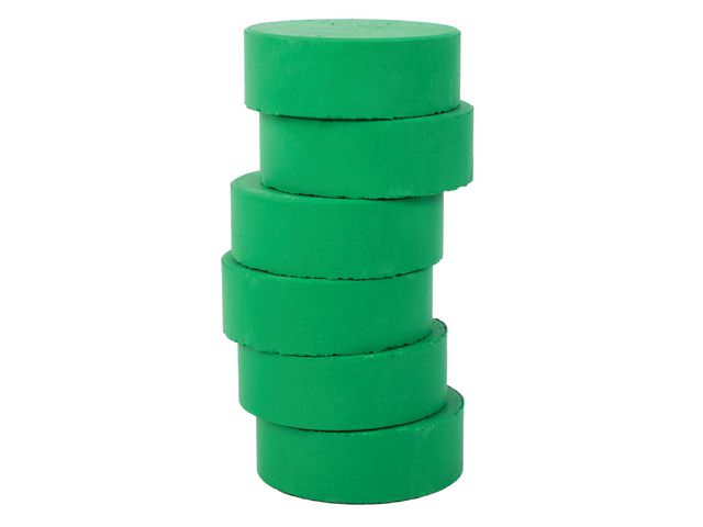 Färgpuckar 57mm, mörkgrön 6/fp