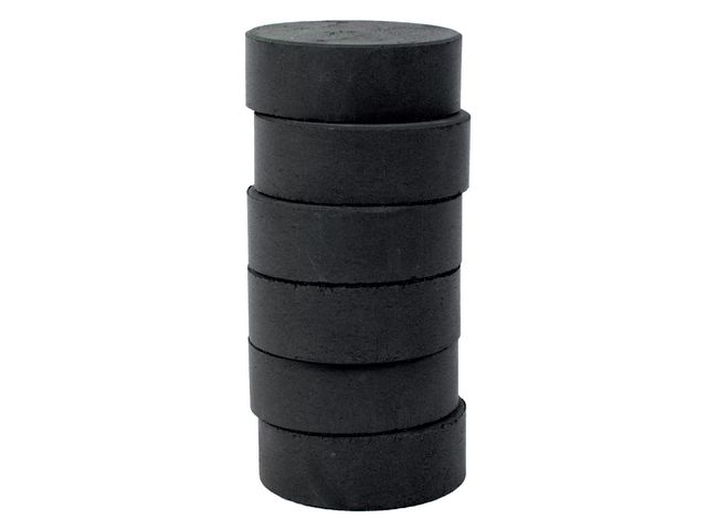 Färgpuckar 57mm, svart 6/fp