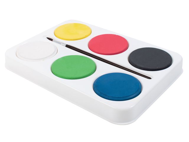 Palett med färgpuckar 57mm