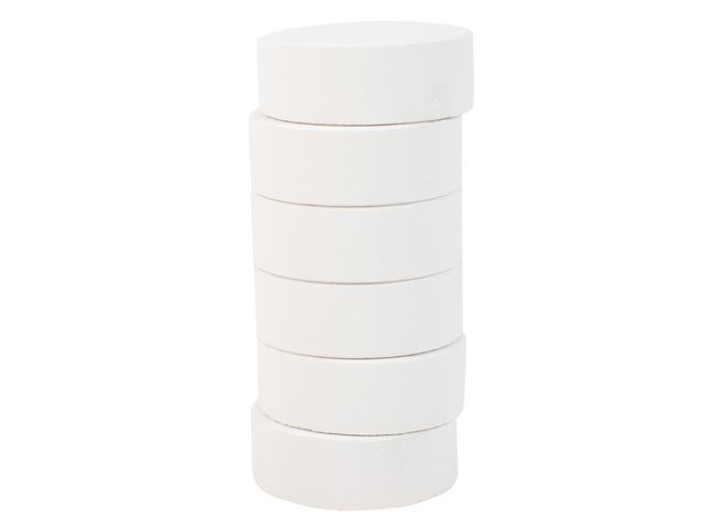 Färgpuckar 57mm, vit 6/fp