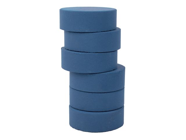 Färgpuckar 57mm, mörkblå 6/fp