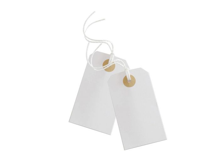 Etikett Manilla Tags 9x5cm vit 10/fp