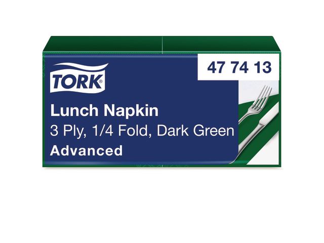 Servett TORK Lunch 3-lags m.grön 150/fp