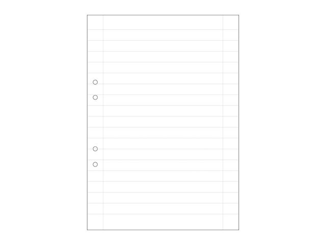 Lösblad A4 linjerat 14,5mm hålat 500/fp