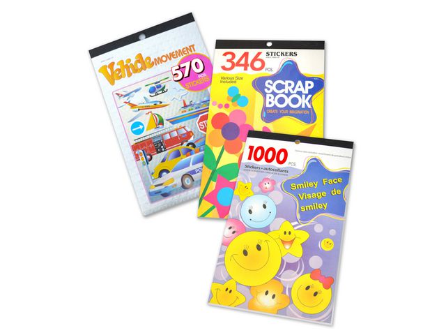 Stickers sorterade motiv 1900st