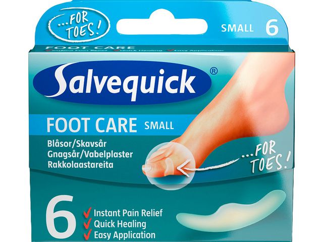 Plåster SALVEQUICK FC skavsår S 6/fp
