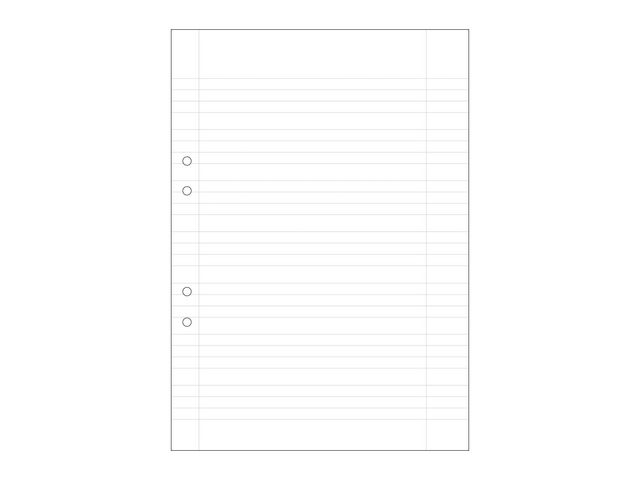 Lösblad A4 linj. 5+5+5+7mm hålat 500/fp