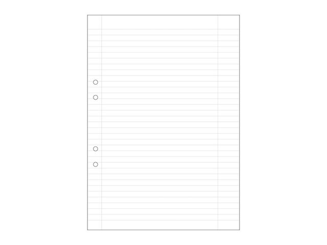 Lösblad A4 linjerat 8, 5mm hålat 500/fp
