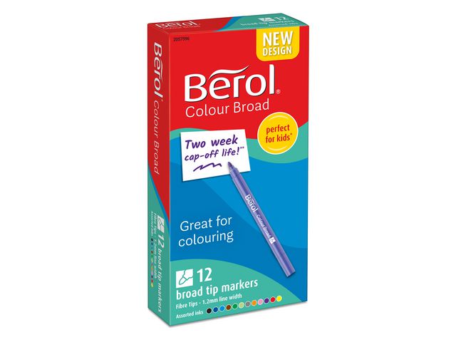 Fiberpenna BEROL Colourbroad 12/fp