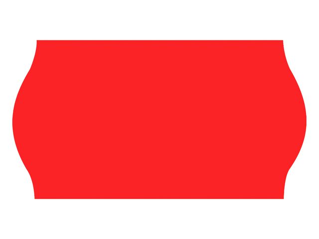 Prisetikett 26x16mm G1 röd 8400/fp