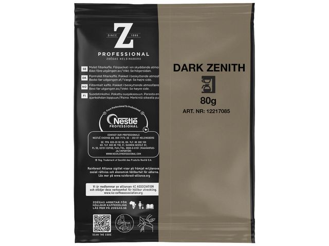 Kaffe ZOÉGAS Dark Zenith 60x80g