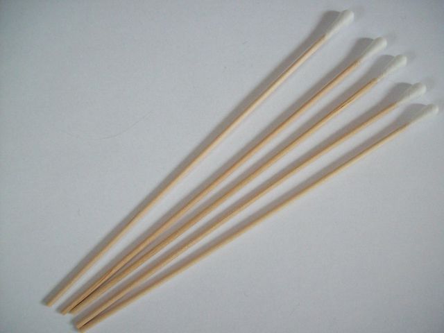 Öronpinne trä osteril 100/fp