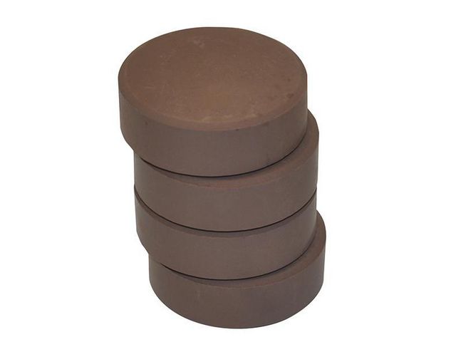 Färgpuckar 57mm, mörkbrun 6/fp