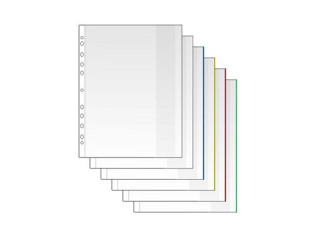 Plastficka Mapp A4 0,12mm vit 100/fp