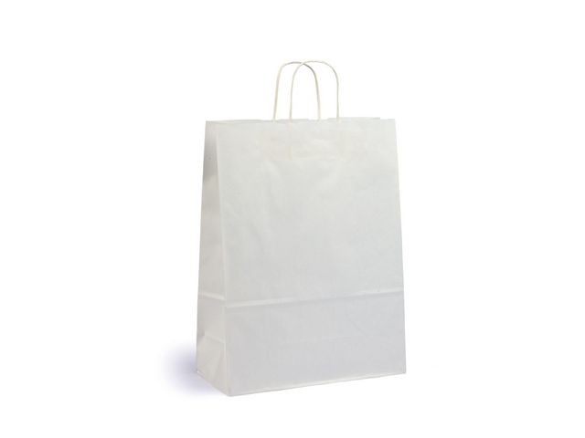 Bärkasse medium vit 150/fp