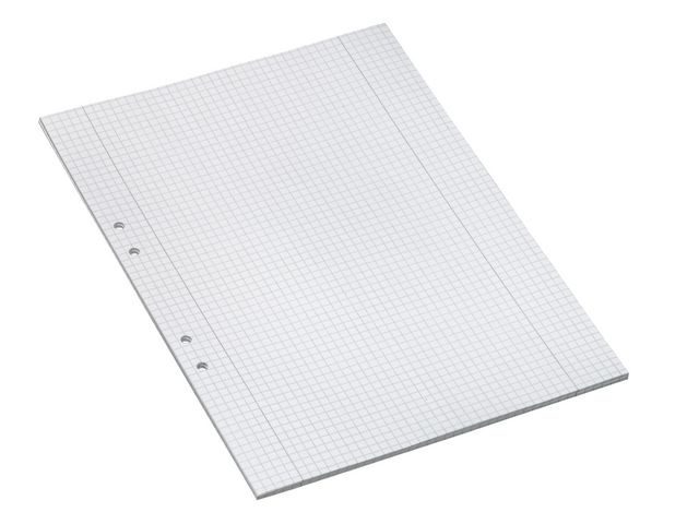 Lösblad A4 rutat 5x5mm hålat 500/fp