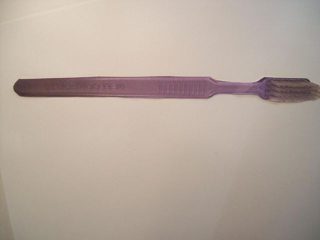 Tandborste engångs utan kräm lila 100/fp