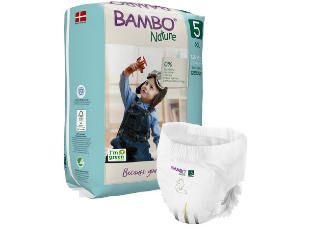 Blöja BAMBO Nature Pant S5 15-17kg 19/fp
