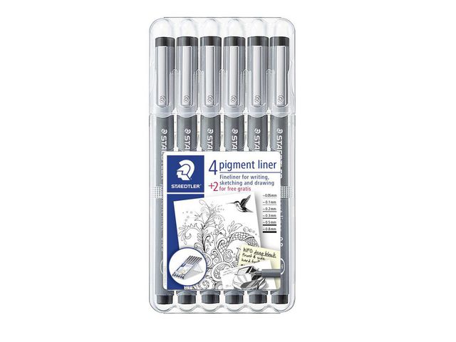 Tuschpenna STAEDTLER pigmentliner 6/fp