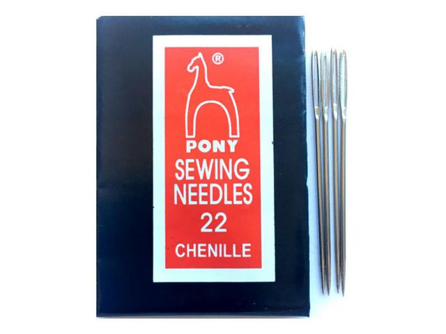 Chenillenål nr 22 med udd 25/fp
