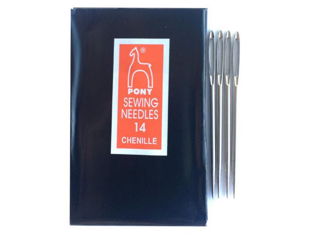 Chenillenål nr 14 med udd 25/fp