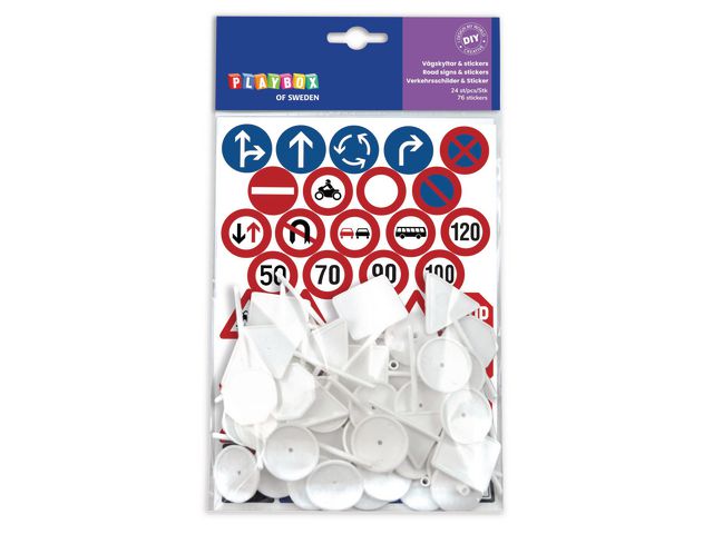 Vägskyltar och stickers