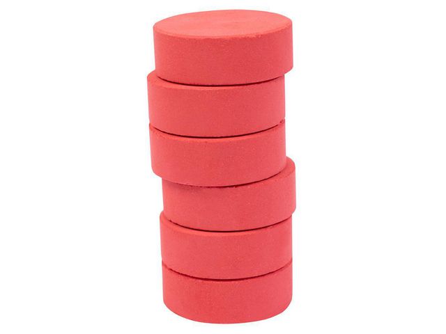 Färgblock 44 mm ljusröd 6/fp