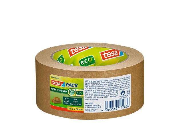 Packtejp TESA papper 58291 50mmx50m