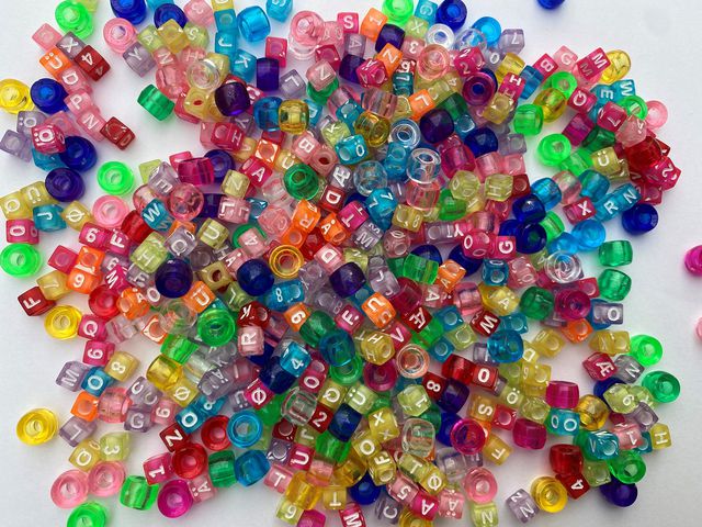 Kongopärlor mix ABC 123 530/fp