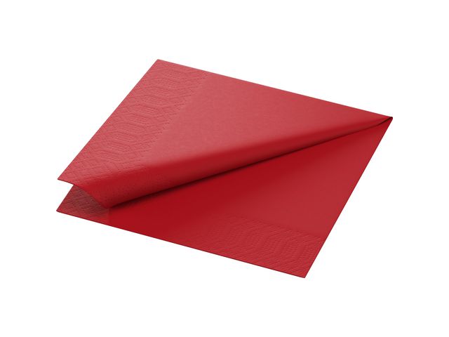 Servett DUNI 1-lags 33x33cm röd 500/fp