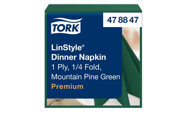 Servett TORK LinStyle grön 39x39 50/fp