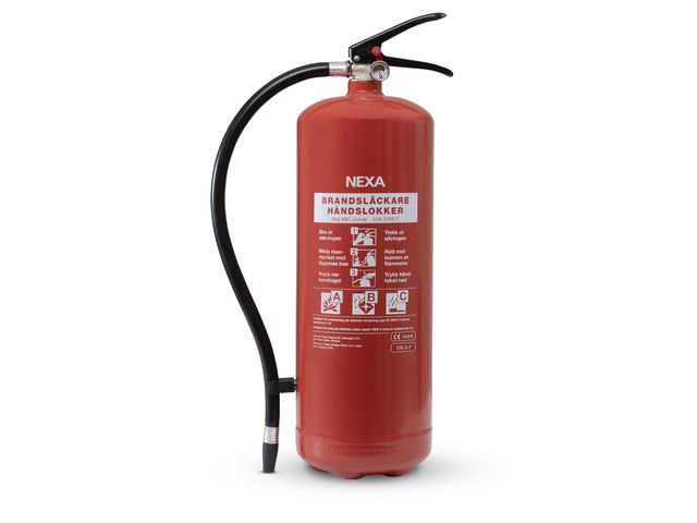 Brandsläckare NEXA 6kg pulver röd 43A
