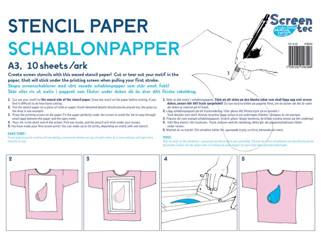 Schablonpapper A3 10/fp