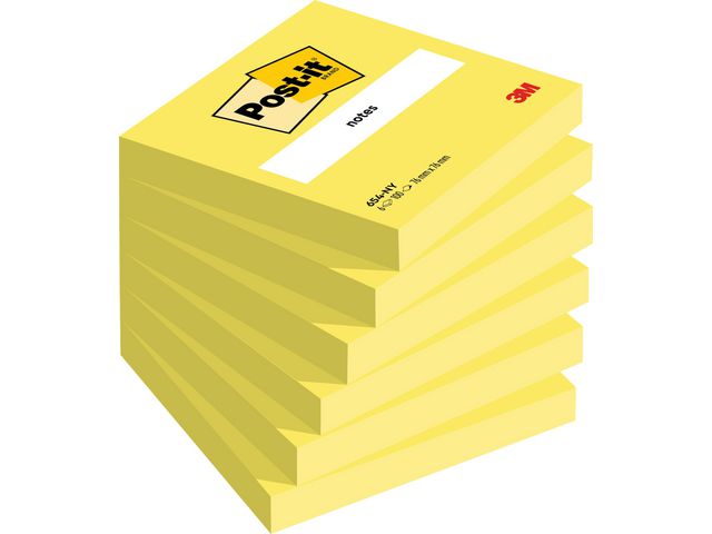 Notes POST-IT neon 76x76mm gul