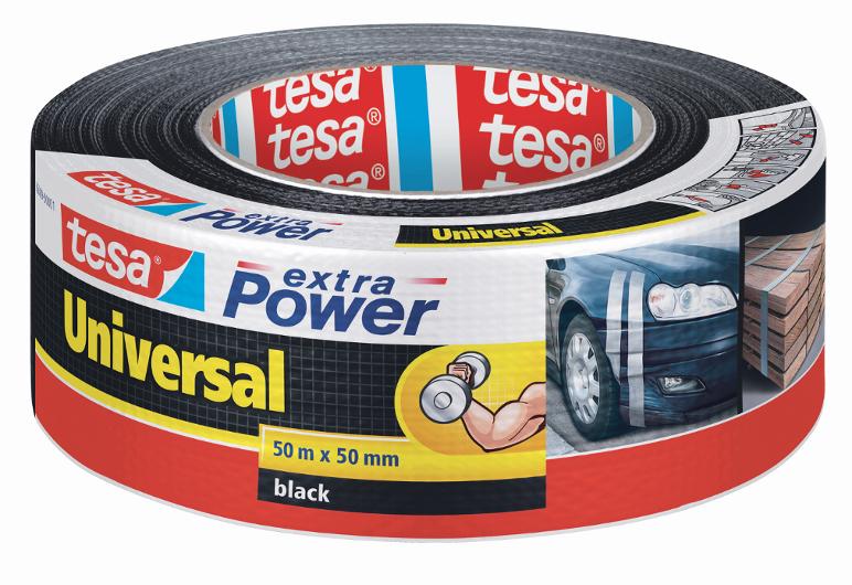Vävtejp TESA Extra Power 50mmx50m svart