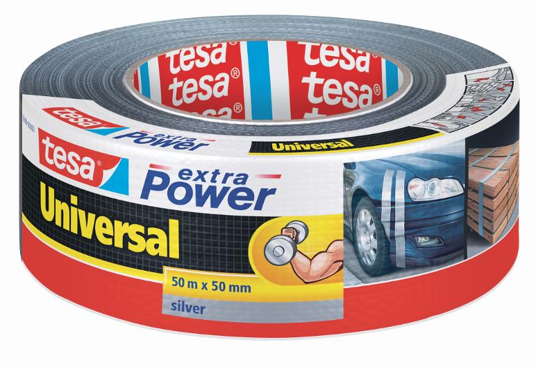 Vävtejp TESA Extra Power 50mmx50m silver