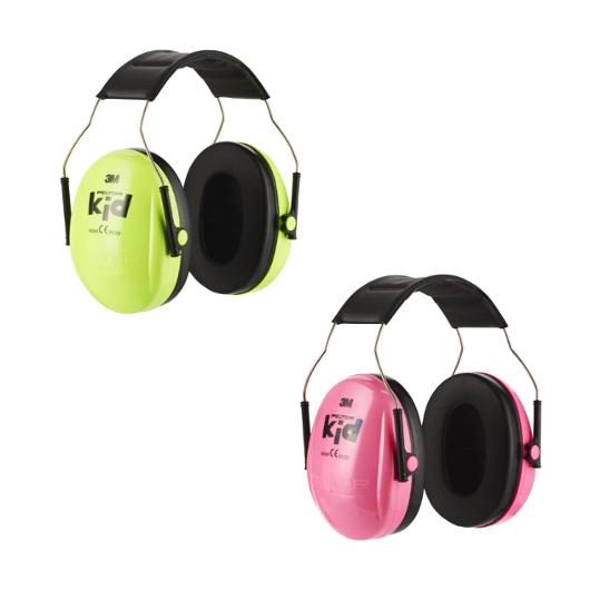 Hörselkåpa 3M PELTOR KID neongrön