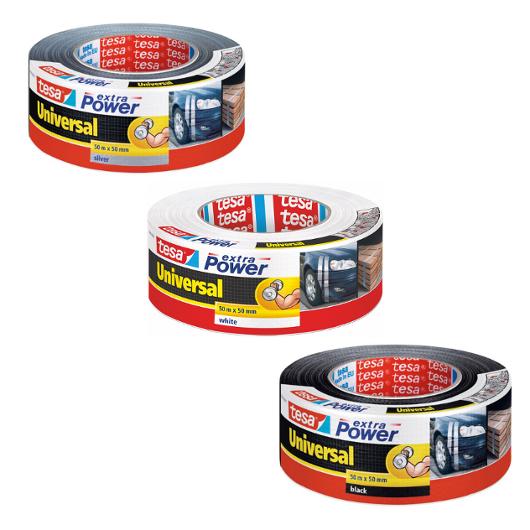 Vävtejp TESA Extra Power 50mmx50m silver