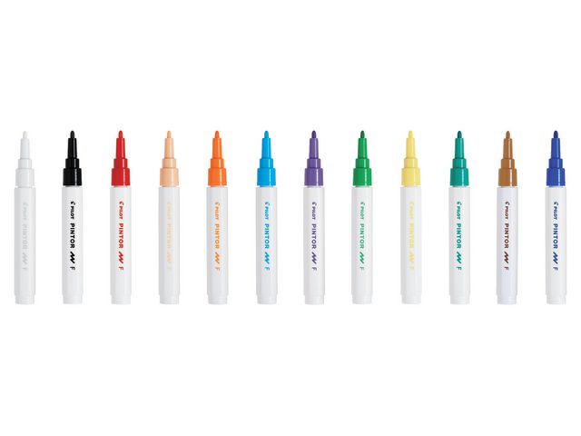 Märkpenna PILOT Pintor F 6 färger/fp