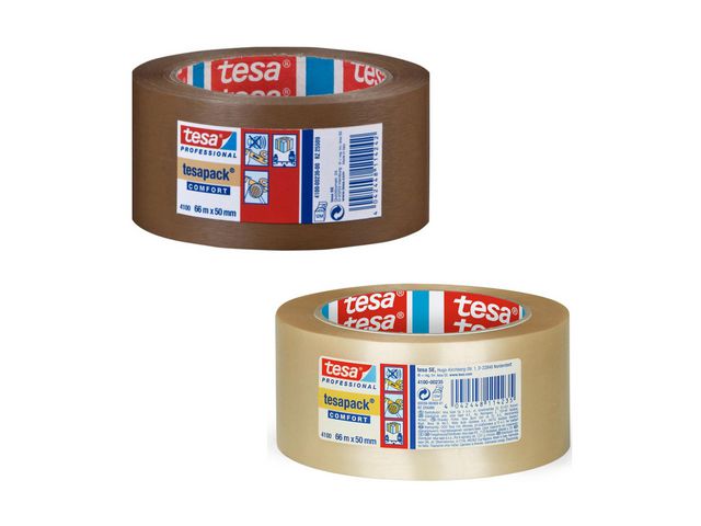 Packtejp TESA 4100 PVC 50mmx66m klar 6/f