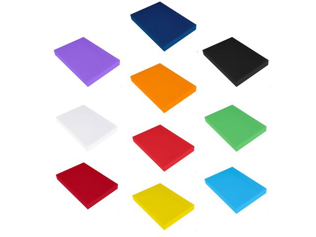 Dekorationskartong A4 blå