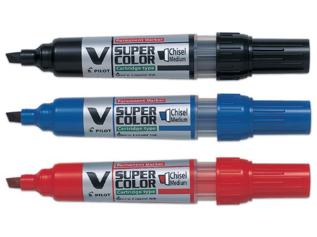 Märkpenna PILOT V Super Color sned röd