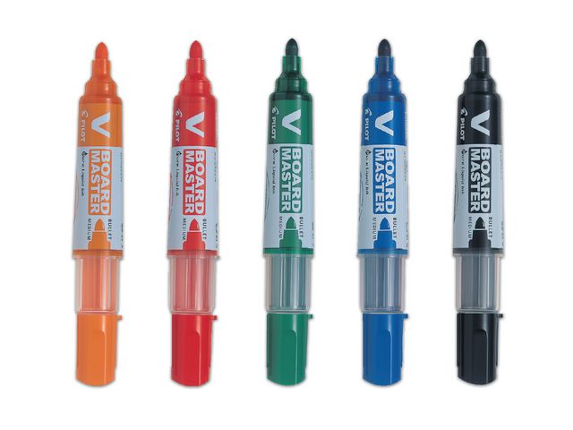 Whiteboardpenna PILOT V Board rund svart