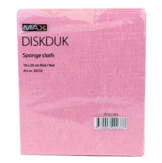 Diskduk MAX röd 10/fp