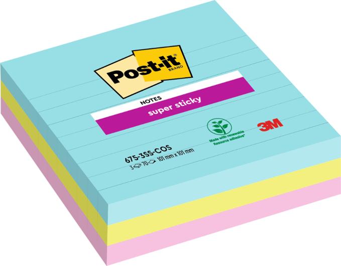 Notes POST-IT SS linj 101x101 Cosmi 3/fp