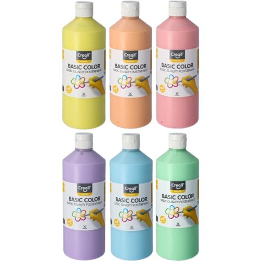 Pastellfärg CREALL Pastell 6x500ml 6/fp