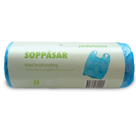 Papperskorgspåse HD 30L 12my knyt 25/rl