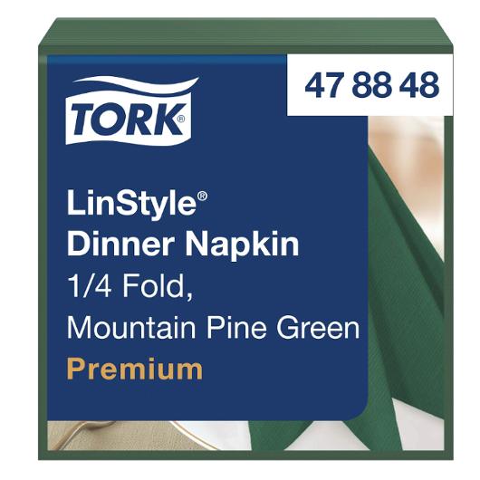 Servett TORK LinStyle Middag grön 50/fp