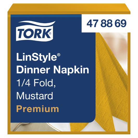 Servett TORK LinStyle Middag gul 50/fp
